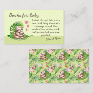 Mama & Baby Sloth Books for Baby - Babyduschkarte Begleitkarte