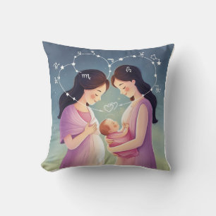 Mama & Baby Zodiac Signaturen von Liebe Herzens Kissen