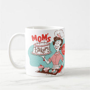Mama Bäckerei Retro Muttertag Tasse
