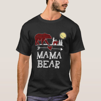 Mama Bar Christmas Pajama Rotes Kariert Buffalo fü T-Shirt