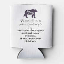 Mama Bär cooler. Zeigen Sie, was Mama Bear bedeute