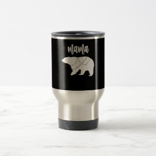 Mama Bär Eisbär Lichterkette Weihnachten Reisebecher