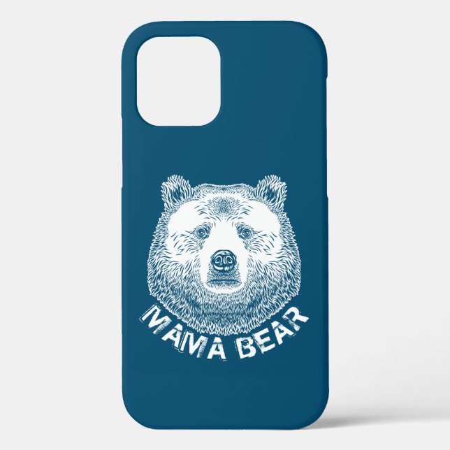 Mama-Bär, Handgezeichnete Illustration Case-Mate iPhone Hülle (Rückseite)
