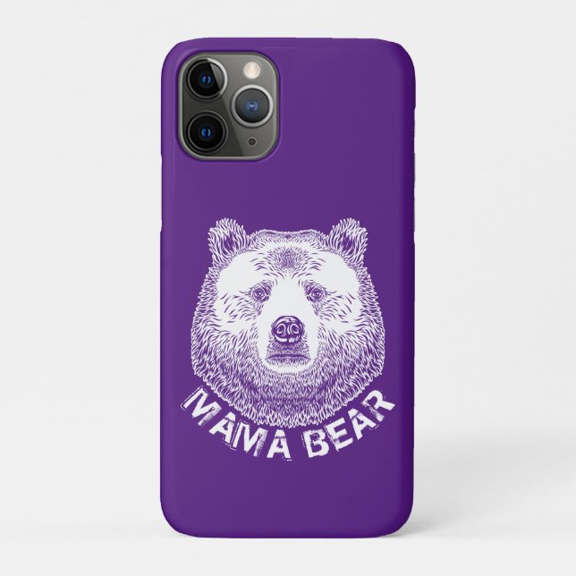 Mama-Bär, Handgezeichnete Illustration Case-Mate iPhone Hülle (Rückseite)
