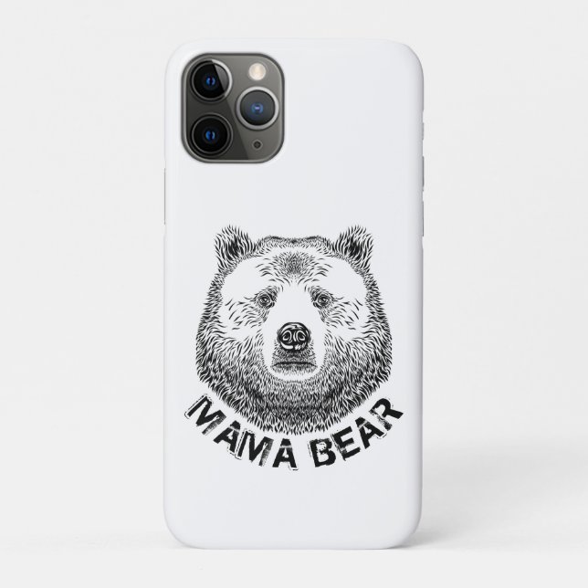 Mama-Bär, Handgezeichnete Illustration Case-Mate iPhone Hülle (Rückseite)