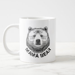 Mama-Bär, Handgezeichnete Illustration Jumbo-Tasse