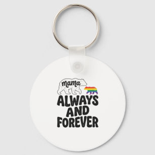 Mama Bär Immer Und Ewig Vintage Regenbogen-Shirt Schlüsselanhänger