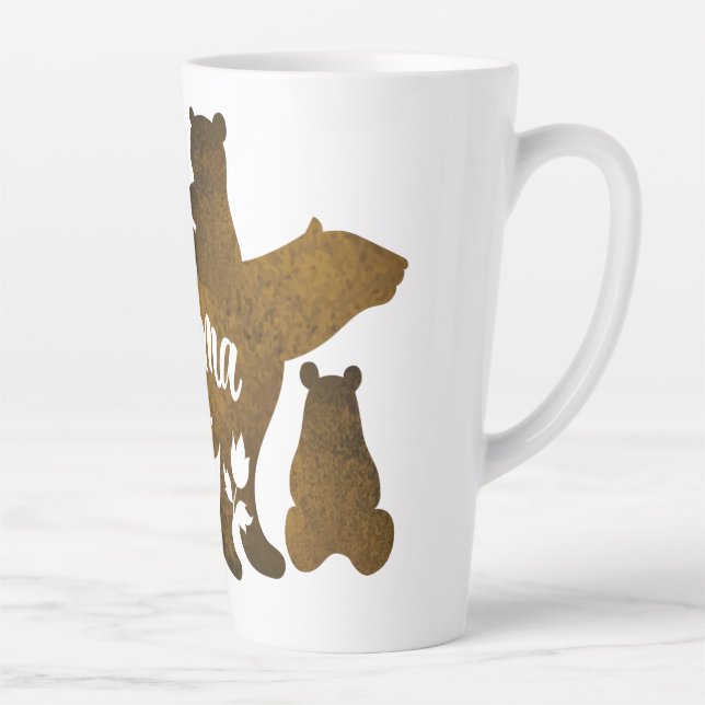 Mama-Bär mit 4 Cubs Mama 4 Kindergeschenk Milchtasse (Rechts)