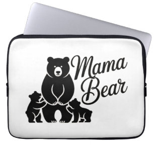 Mama Bär mit Jungen Süße Bärenfamilie Laptopschutzhülle