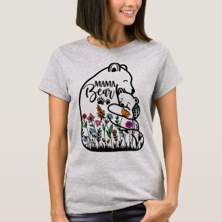 Mama-Bär-Mutter-T-Shirt. T-Shirt