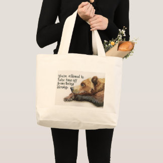 Mama-Bär-Tasche Jumbo Stoffbeutel