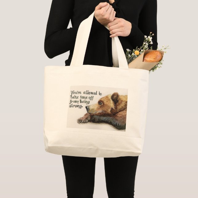 Mama-Bär-Tasche Jumbo Stoffbeutel (Vorderseite (Produkt))