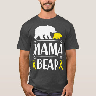 Mama Bären Krebs Bewusstsein Mama eines Krieges T-Shirt