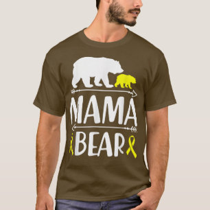 Mama Bären Krebs Bewusstsein Mama eines Krieges T-Shirt
