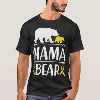 Mama Bären Krebs Bewusstsein Mama eines Krieges T-Shirt