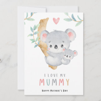 Mama Bären niedlichen Mütter Tageskarte | bewunder Einladung