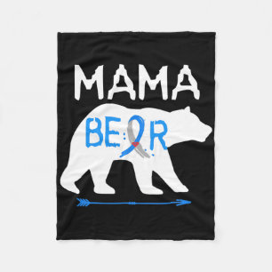 Mama Bären Typ 1 Diabetes Bewusstsein Fleecedecke