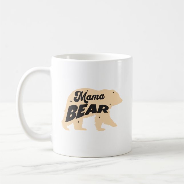 Mama Bärenmütter Tag-Mama-Funny Kaffeetasse (Links)