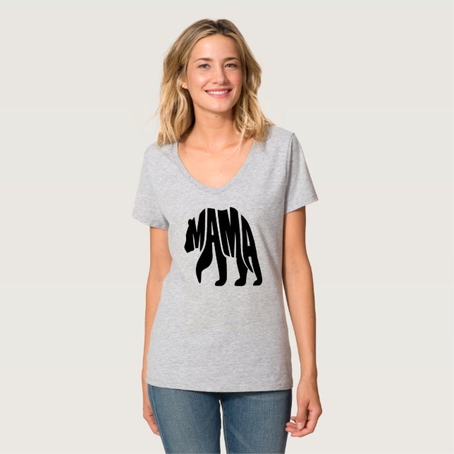Mama Bärin T-Shirt (Vorderseite Vollansicht)