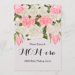 Mama-Barzeichen für Baby-Dusche Einladung