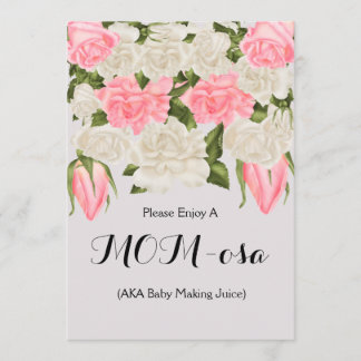 Mama-Barzeichen für Baby-Dusche Einladung