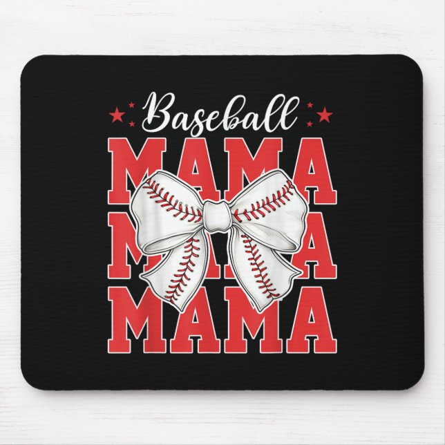 Mama Baseball Mama Coquett Mousepad (Vorne)