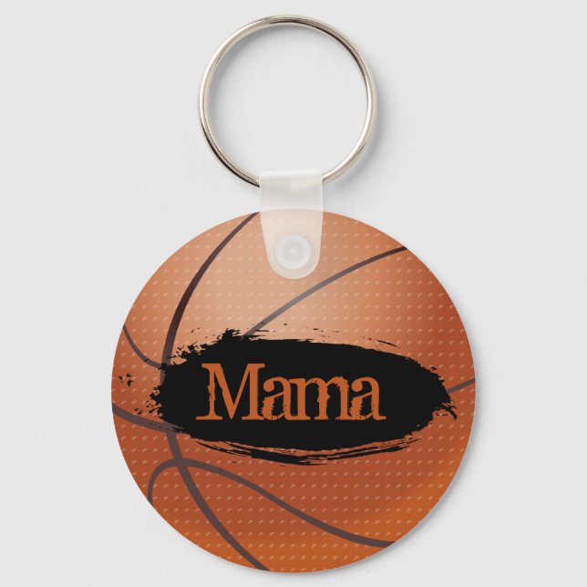 Mama Basketball Schlüsselanhänger / Keyring (Vorderseite)