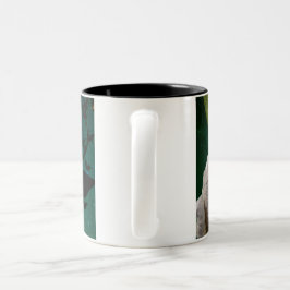 Mama, Bat & Moon Halloween Zweifarbige Tasse