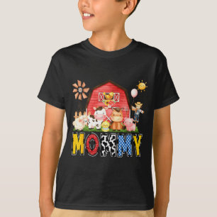 Mama Bauernhof Kuh Geburtstagsjunge passende Famil T-Shirt