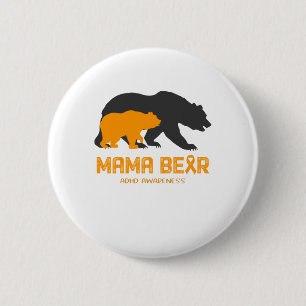 Mama Bear ADHD Bewusstsein Button