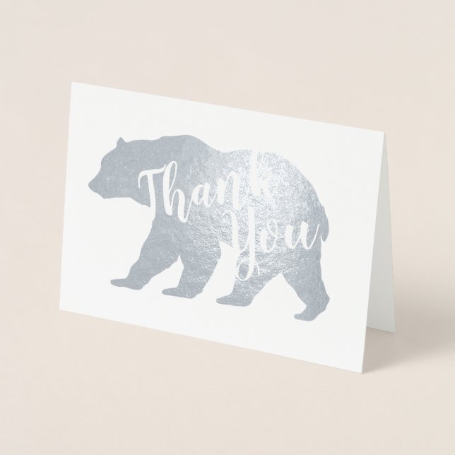 Mama Bear Baby Shower Woodland Lodge Folienkarte (Vorderseite)