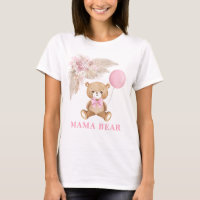 Mama Bear Boho Balloon Baby Girl Showgeschenk