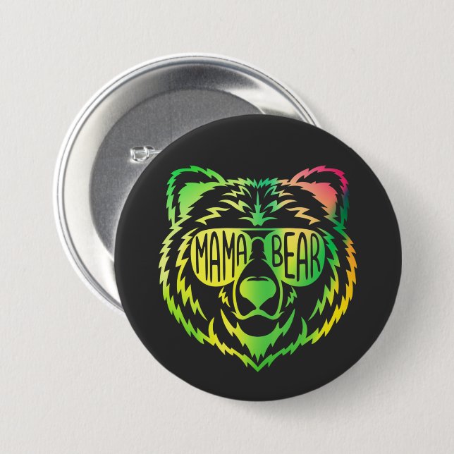 Mama Bear Button (Vorne & Hinten)
