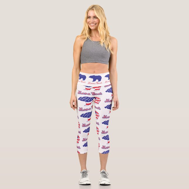 Mama Bear Capri Leggings (Vorderseite)