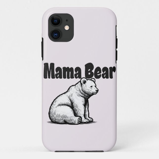 Mama Bear Case-Mate iPhone Hülle (Rückseite)