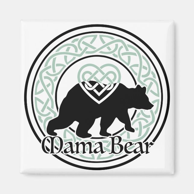 Mama Bear Celtic Circle of Love and Strength Magnet (Vorne)