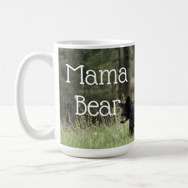 Mama Bear Coffee Mug Cup Mère Cadeau (Gauche)