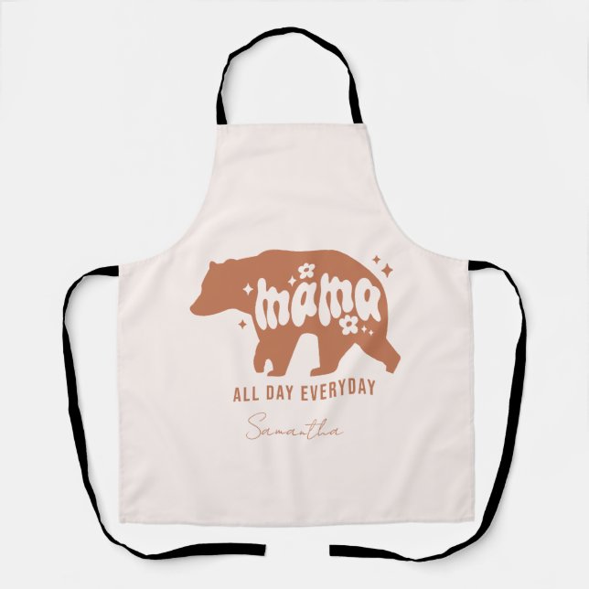 Mama Bear den ganzen Tag Schürze (Vorderseite)