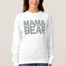 Mama Bear Ditsy Floral Hearterwärming Muster Sweatshirt