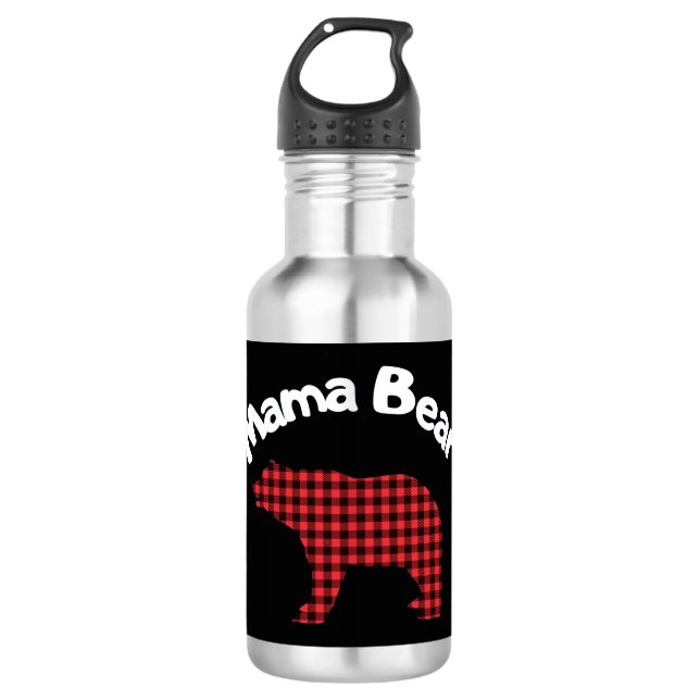 Mama Bear Edelstahlflasche (Vorderseite)