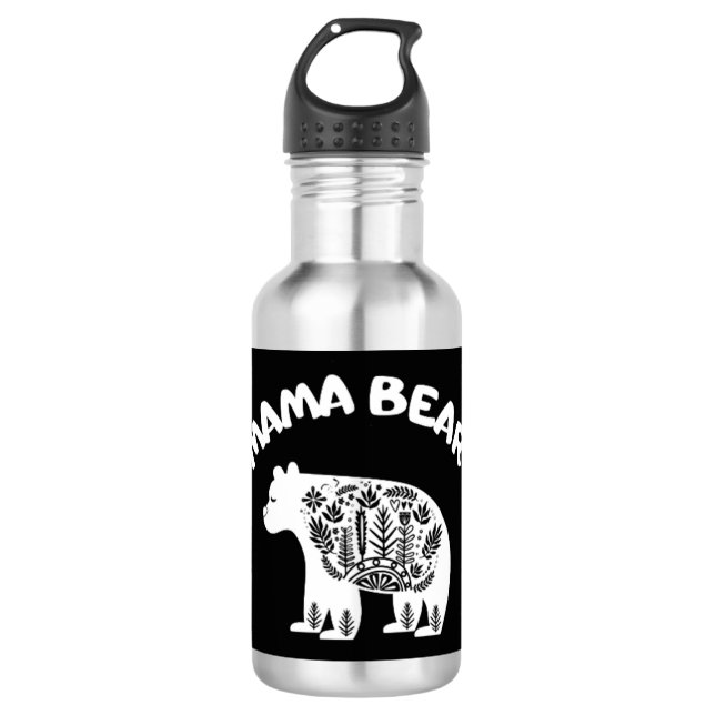 Mama Bear Edelstahlflasche (Vorderseite)