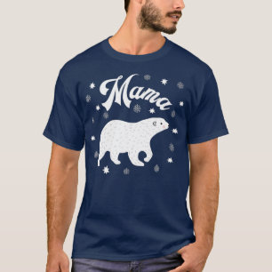 Mama Bear Familie Weihnachten Pajama Xmas Pajamas T-Shirt