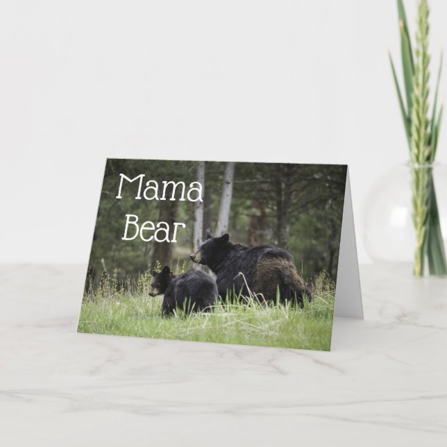 Mama Bear Happy Mother Day Card Karte (Vorderseite)