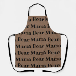 Mama Bear Junge Mutter Schürze