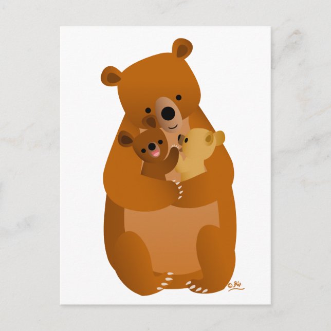 Mama Bear (kein Hintergrund) Postkarte (Vorderseite)