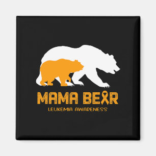Mama Bear LEUKEMIA Bewusstsein für Frauen Männer Magnet