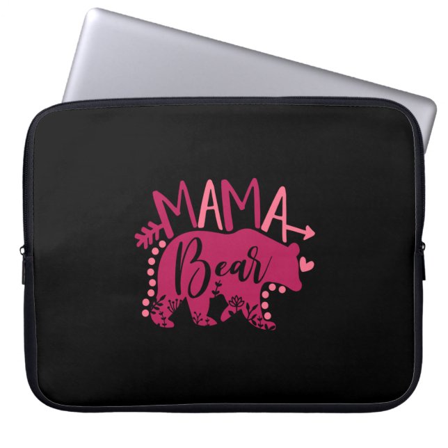 Mama Bear Mama Laptopschutzhülle (Vorderseite)