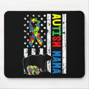 Mama Bear Matching Family Autism Awareness Geschen Mousepad