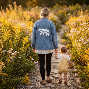 Mama Bear Matching Family Jeansjacke