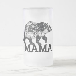 Mama Bear Mattglas Bierglas